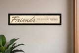 Friend a Gather Here 2 Black Framed Print Wall Art - Homeroots - Flyclothing LLC