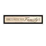 Home Is? 1 Black Framed Print Wall Art - Homeroots - Flyclothing LLC