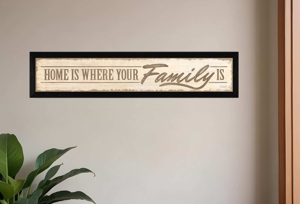 Home Is? 1 Black Framed Print Wall Art - Homeroots - Flyclothing LLC
