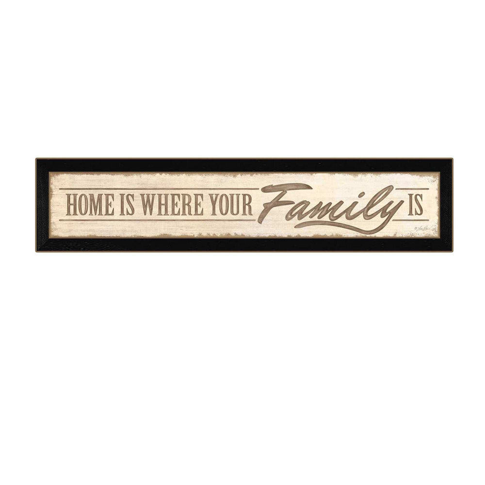 Home Is? 2 Black Framed Print Wall Art - Homeroots - Flyclothing LLC