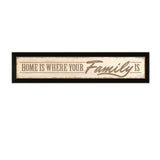 Home Is? 2 Black Framed Print Wall Art - Homeroots - Flyclothing LLC