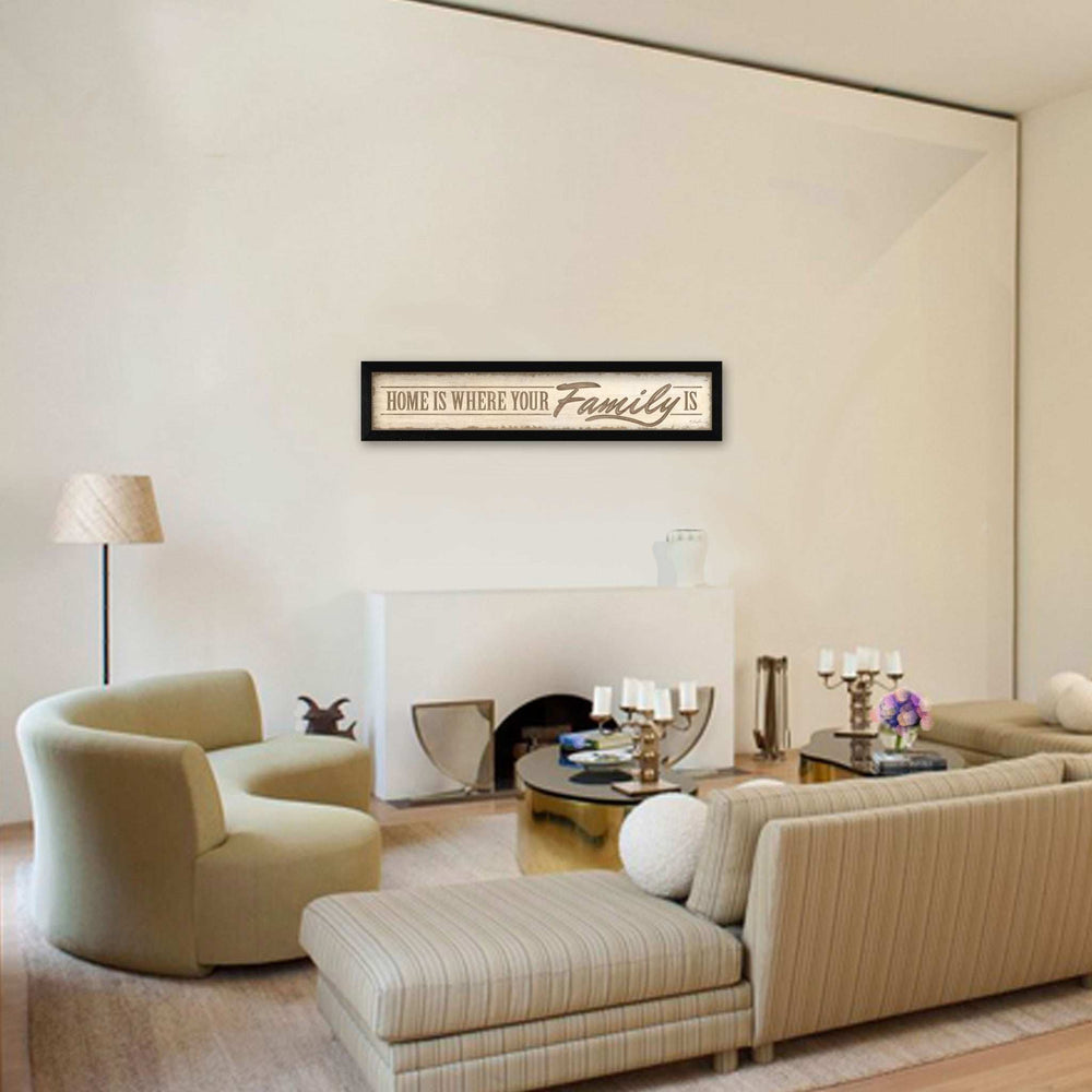 Home Is? 2 Black Framed Print Wall Art - Homeroots - Flyclothing LLC