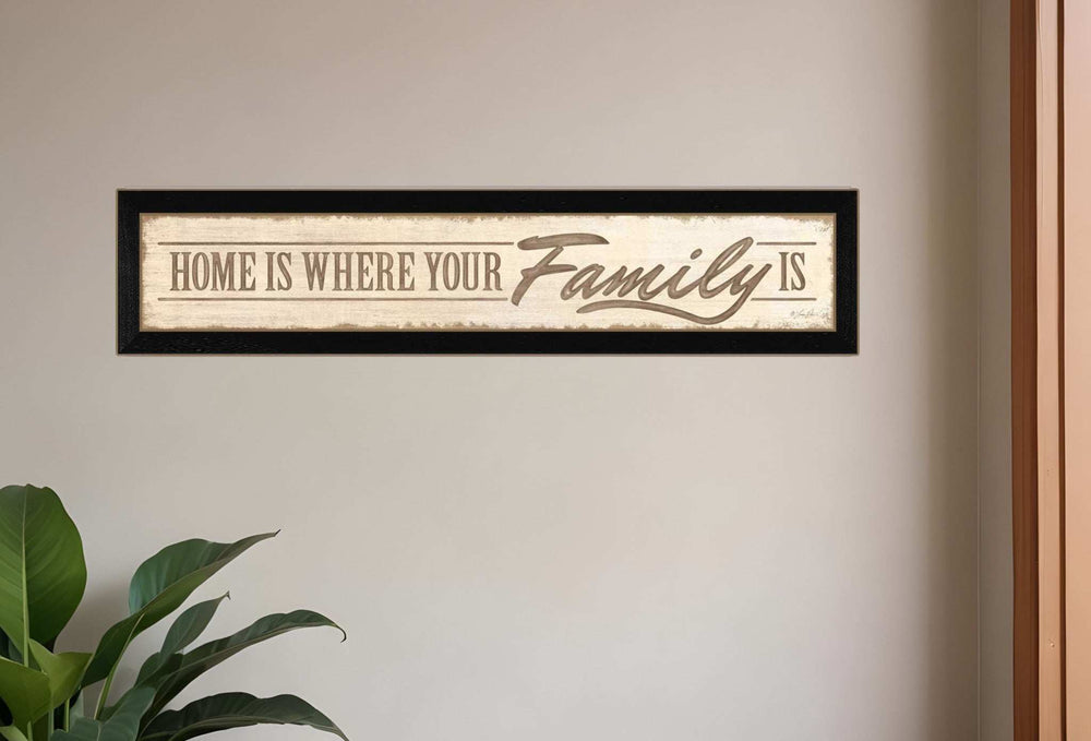 Home Is? 2 Black Framed Print Wall Art - Homeroots - Flyclothing LLC