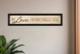 Love Unconditionally 2 Black Framed Print Wall Art - Homeroots - Flyclothing LLC