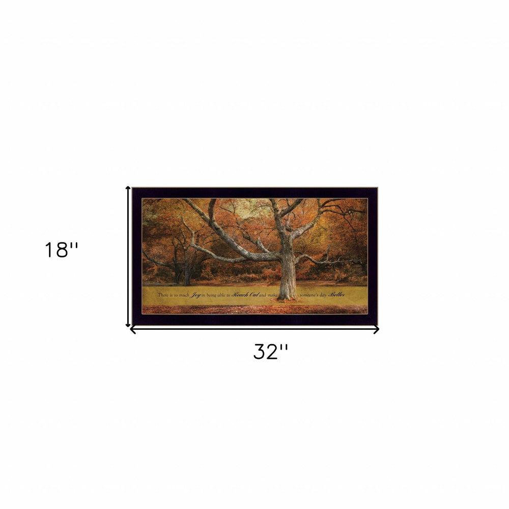 Reach Out 2 Black Framed Print Wall Art - Homeroots - Flyclothing LLC