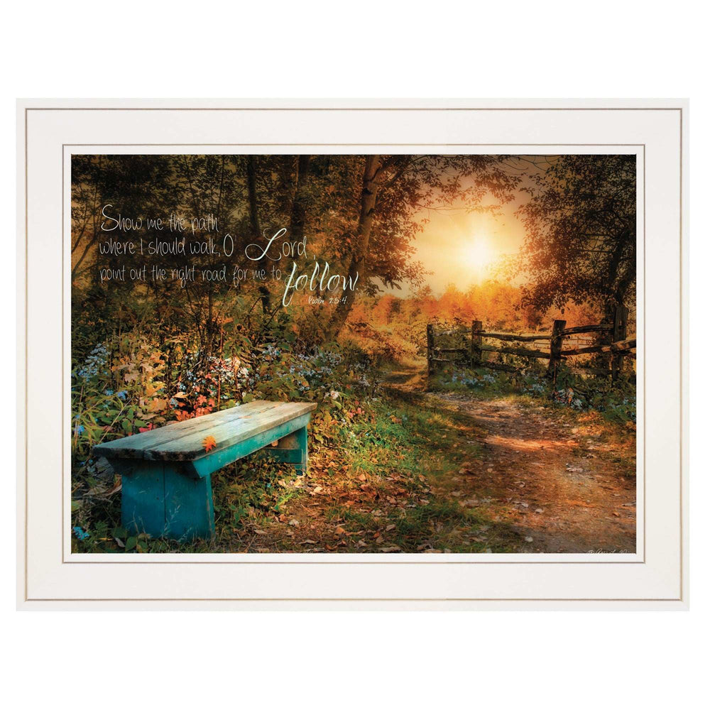 Show Me the Path 1 White Framed Print Wall Art - Homeroots - Flyclothing LLC