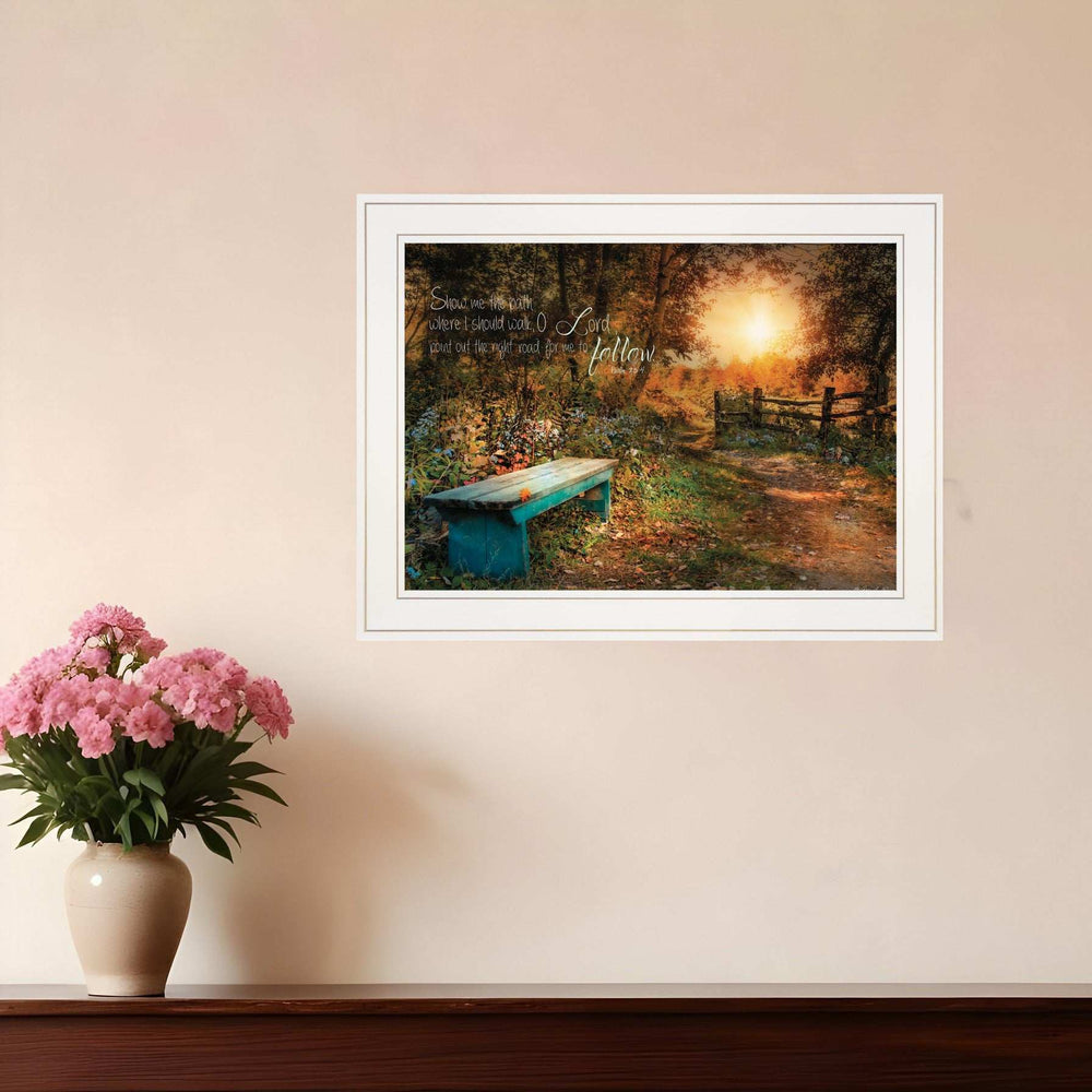 Show Me the Path 1 White Framed Print Wall Art - Homeroots - Flyclothing LLC