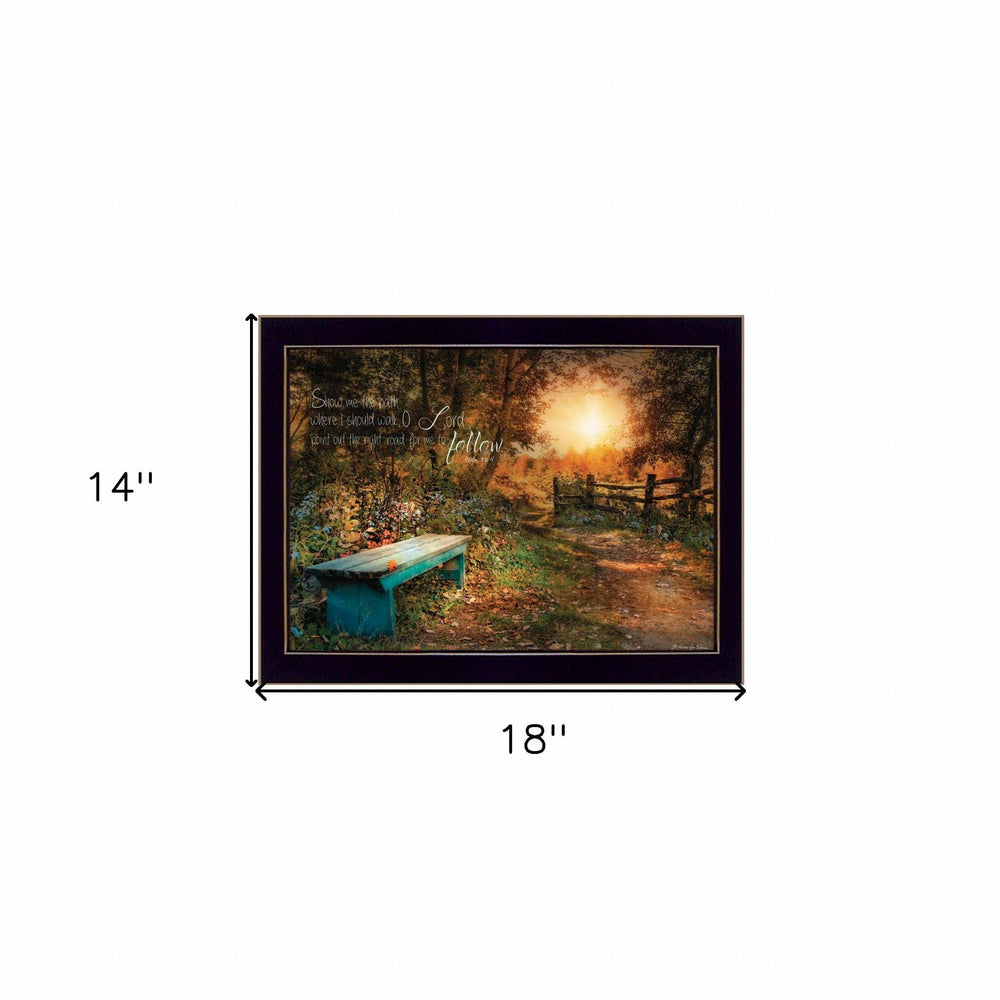 Show Me the Path 2 Black Framed Print Wall Art - Homeroots - Flyclothing LLC