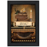 Learn from Yesterday Black Framed Print Wall Art - Homeroots - Flyclothing LLC