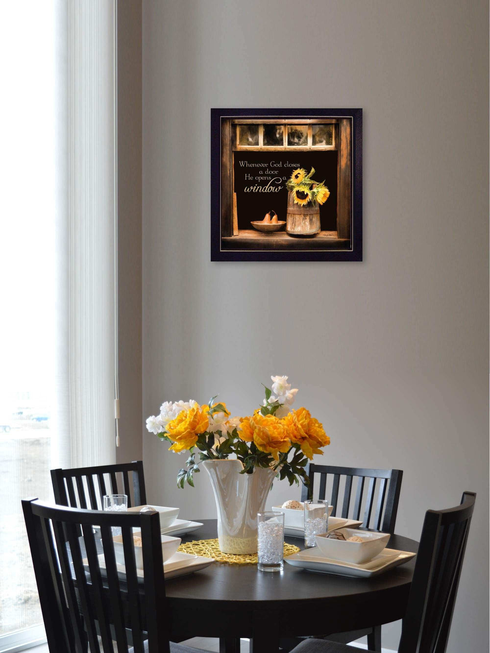 God Opens Windows Black Framed Print Wall Art - Homeroots - Flyclothing LLC