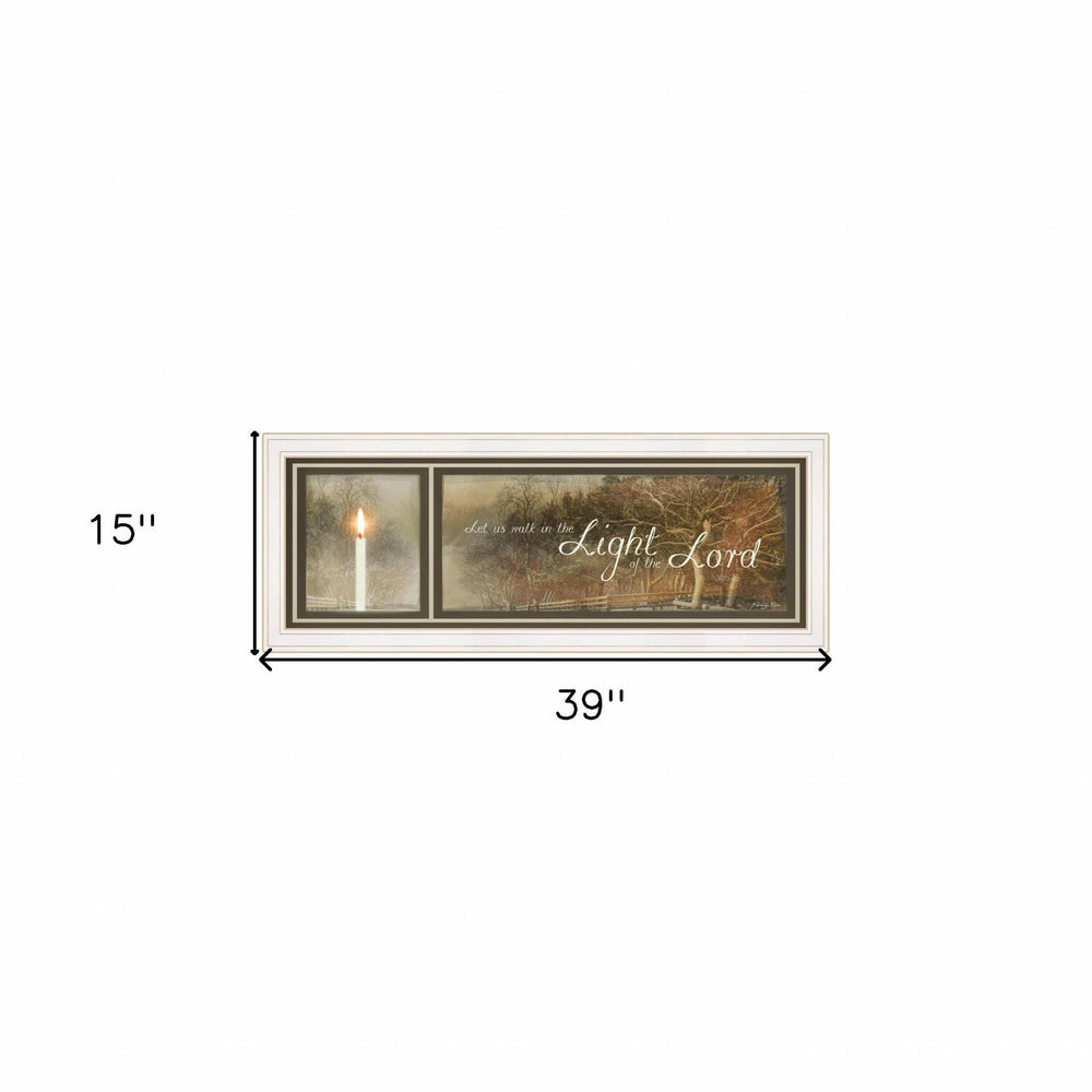 Walk in the Light 2 White Framed Print Wall Art - Homeroots - Flyclothing LLC