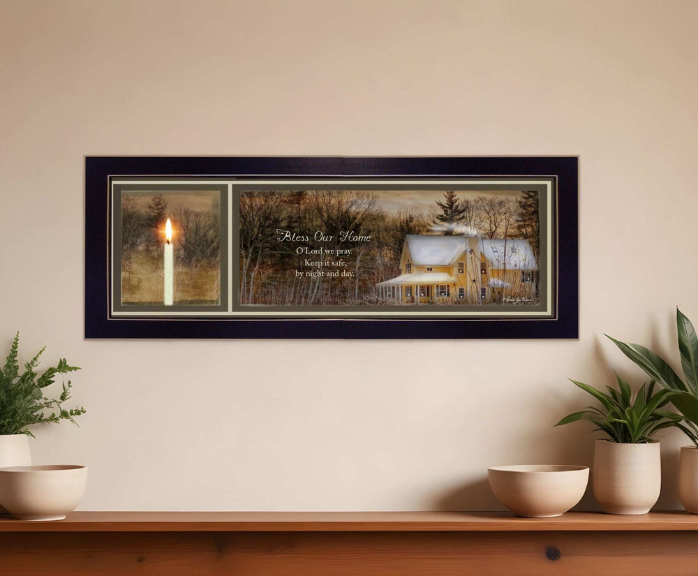 God Bless Our Home 2 Black Framed Print Wall Art - Homeroots - Flyclothing LLC