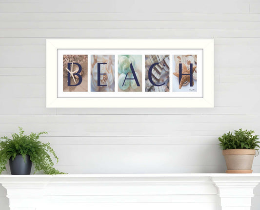 Beach 4 White Framed Print Wall Art - Homeroots - Flyclothing LLC