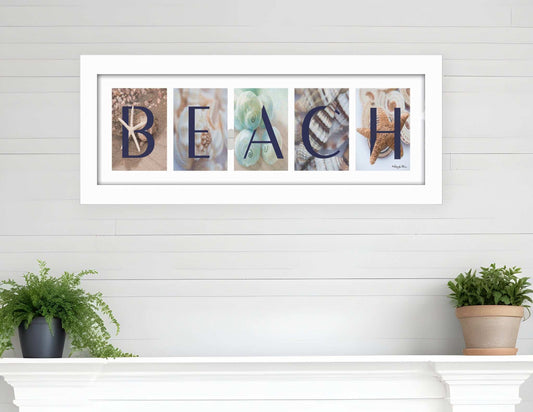 Beach 5 White Framed Print Wall Art - Homeroots - Flyclothing LLC