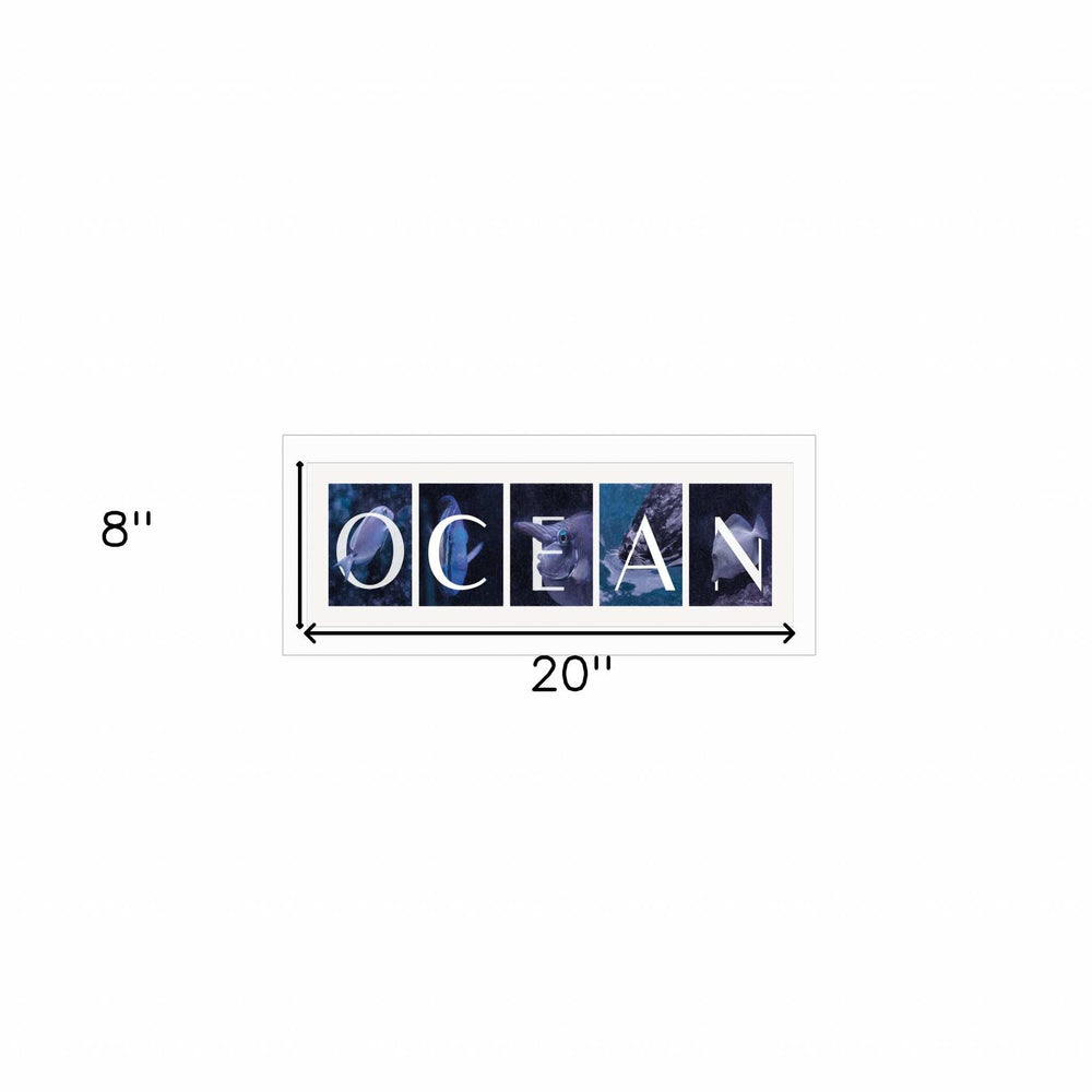Ocean 2 White Framed Print Wall Art - Homeroots - Flyclothing LLC