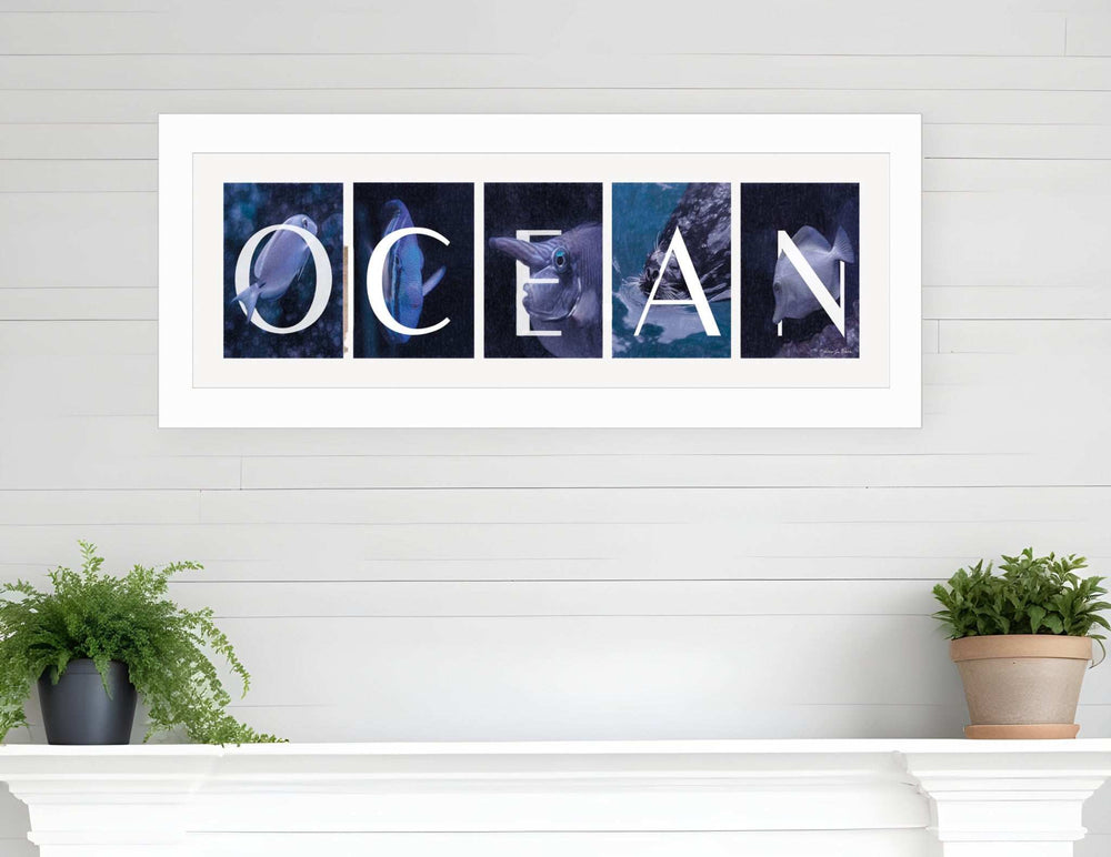 Ocean 2 White Framed Print Wall Art - Homeroots - Flyclothing LLC