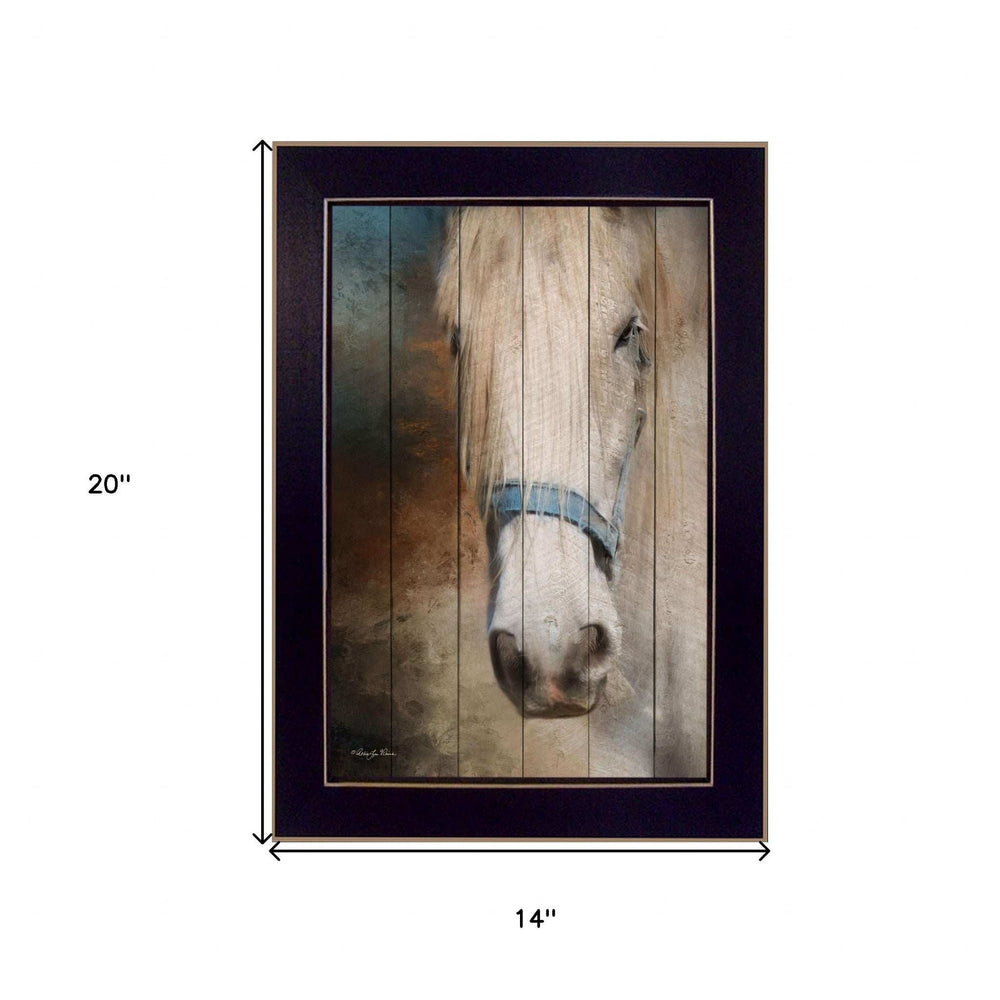 Old Gray Mare Black Framed Print Wall Art - Homeroots - Flyclothing LLC