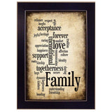 Family I Black Framed Print Wall Art - Homeroots - Flyclothing LLC