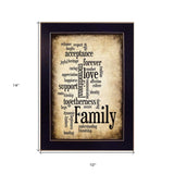 Family I Black Framed Print Wall Art - Homeroots - Flyclothing LLC