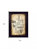 We Go Together I Black Framed Print Wall Art - Homeroots - Flyclothing LLC