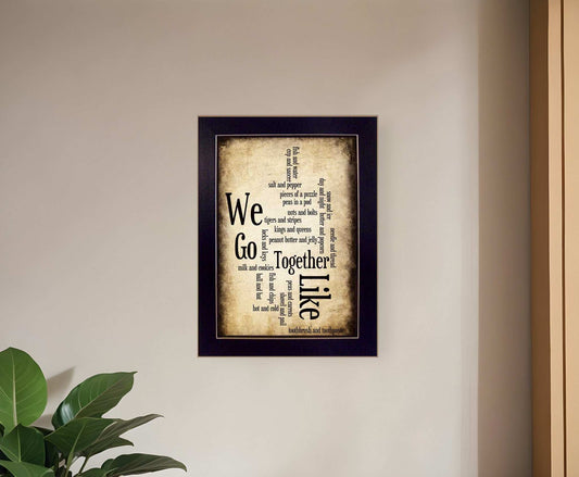 We Go Together I Black Framed Print Wall Art - Homeroots - Flyclothing LLC