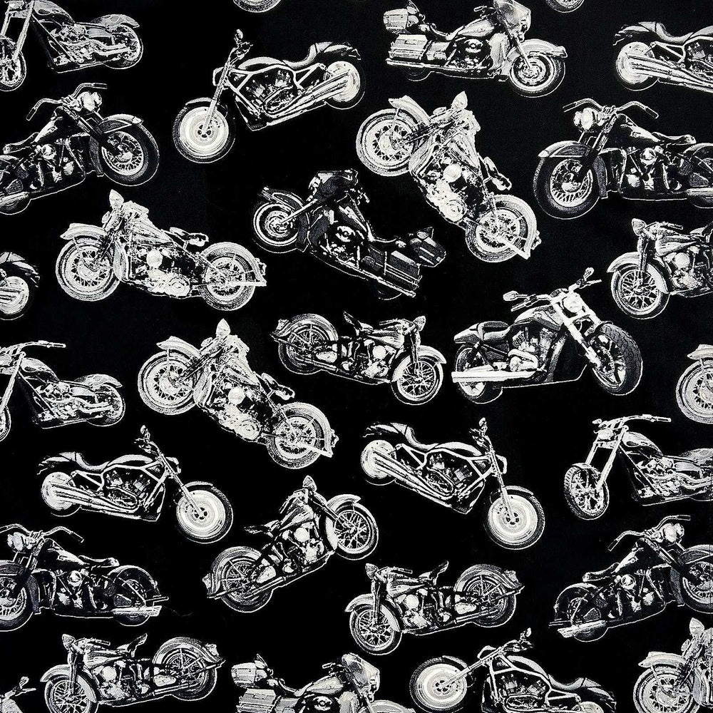 Rockmount Ranch Ware Vintage Motorcycles Print Western Cotton Bandana - Rockmount Clothing - Flyclothing LLC