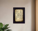 Nana Says Black Framed Print Wall Art - Homeroots - Flyclothing LLC