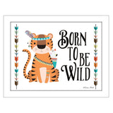 Born to be Wild 2 White Framed Print Wall Art - Homeroots - Flyclothing LLC