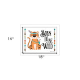Born to be Wild 2 White Framed Print Wall Art - Homeroots - Flyclothing LLC