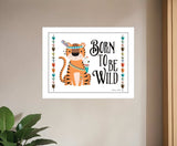 Born to be Wild 2 White Framed Print Wall Art - Homeroots - Flyclothing LLC