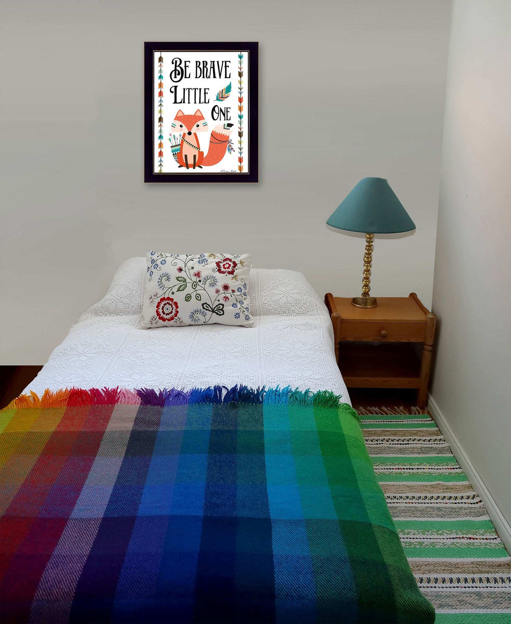 Be Brave Little One 1 Black Framed Print Wall Art - Homeroots - Flyclothing LLC