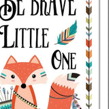 Be Brave Little One 2 White Framed Print Wall Art - Homeroots - Flyclothing LLC