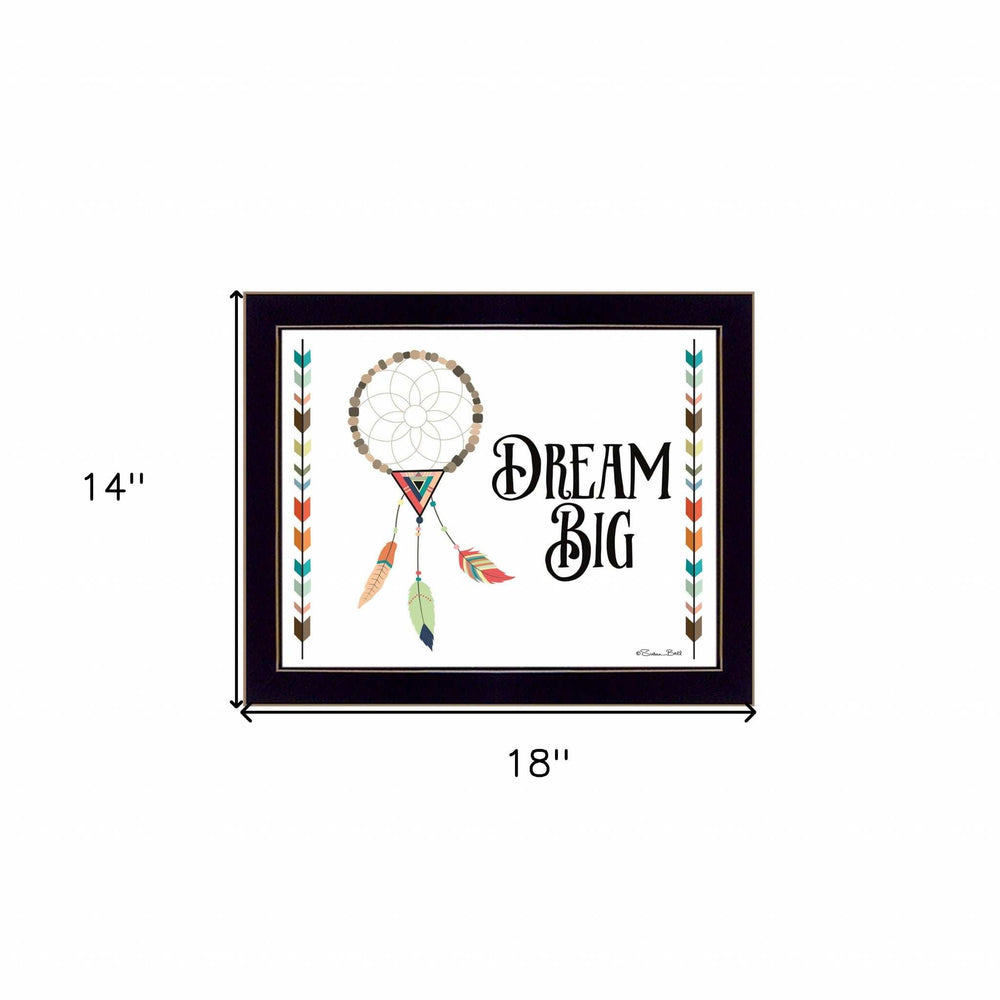 Dream Big 1 Black Framed Print Wall Art - Homeroots - Flyclothing LLC