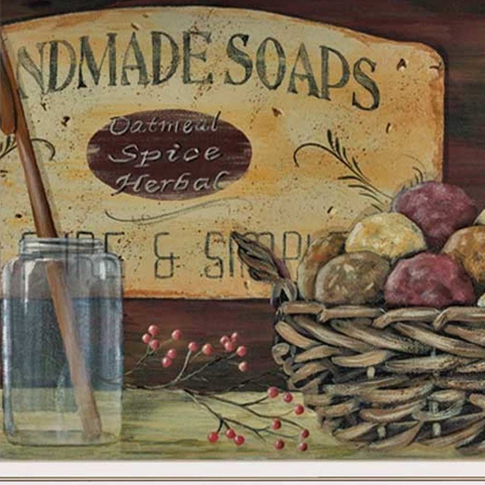 Set Of Three COUNTRY BATH White Framed Print Bathroom Wall Art - Homeroots - Flyclothing LLC