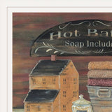 Set Of Four Country Bathroom White Framed Print Bathroom Wall Art - Homeroots - Flyclothing LLC