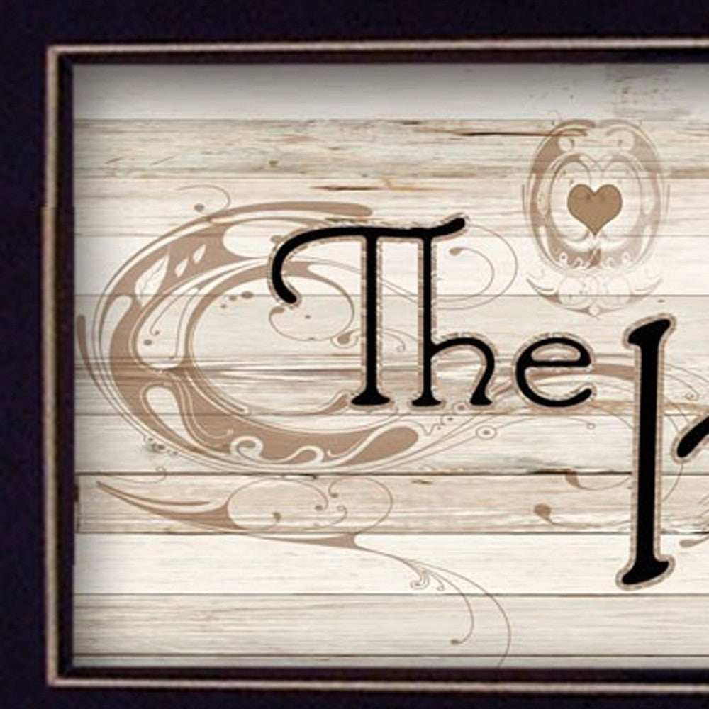 Set Of Two Heart Of The Home Black Framed Kitchen Wall Art With Seven Peg Mug Rack - Homeroots - Flyclothing LLC