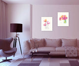 Set Of Two Simple Bouquets White Framed Print Wall Art - Homeroots - Flyclothing LLC