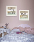 Set Of Two Trusting in the Lord White Framed Print Wall Art - Homeroots - Flyclothing LLC