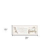 Set Of Two We are Family 2 White Framed Print Wall Art - Homeroots - Flyclothing LLC