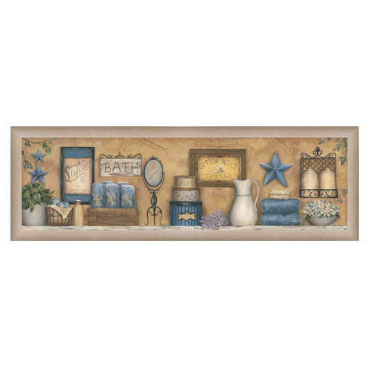 Starlight Bath 4 Brown Framed Print Bathroom Wall Art - Homeroots - Flyclothing LLC
