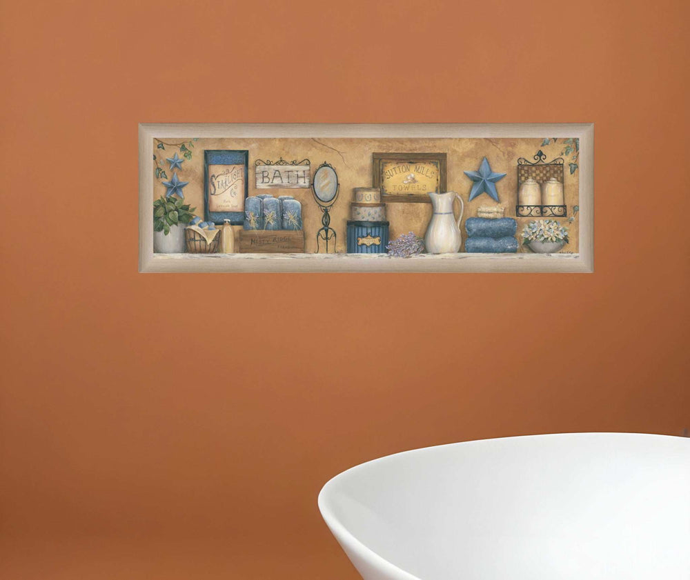 Starlight Bath 4 Brown Framed Print Bathroom Wall Art - Homeroots - Flyclothing LLC
