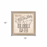 When All Else Fails 1 Brown Framed Print Bathroom Wall Art - Homeroots - Flyclothing LLC