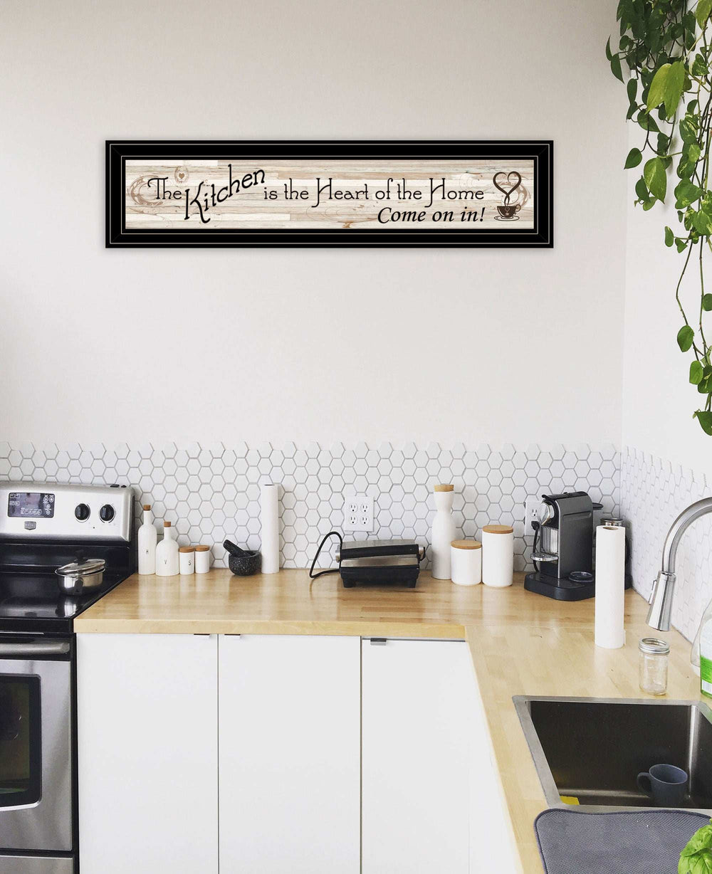 Kitchen Is The Heart of The Home 7 Black Framed Print Kitchen Wall Art - Homeroots - Flyclothing LLC