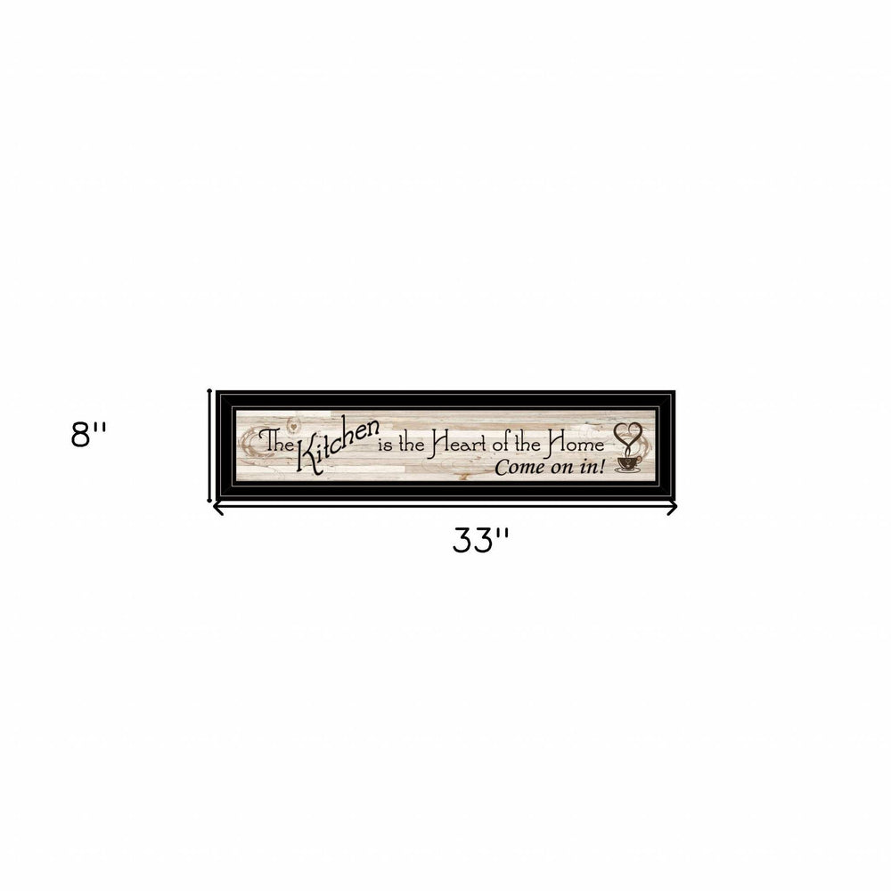 Kitchen Is The Heart of The Home 7 Black Framed Print Kitchen Wall Art - Homeroots - Flyclothing LLC