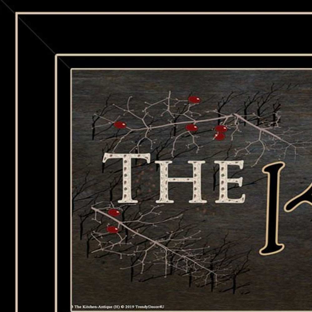 Kitchen is the Heart of the Home 12 Black Framed Print Kitchen Wall Art - Homeroots - Flyclothing LLC