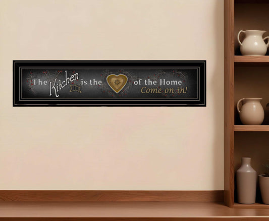 Chalkboard Kitchen 2 Black Framed Print Kitchen Wall Art - Homeroots - Flyclothing LLC