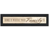 Home Is? 4 Black Framed Print Wall Art - Homeroots - Flyclothing LLC