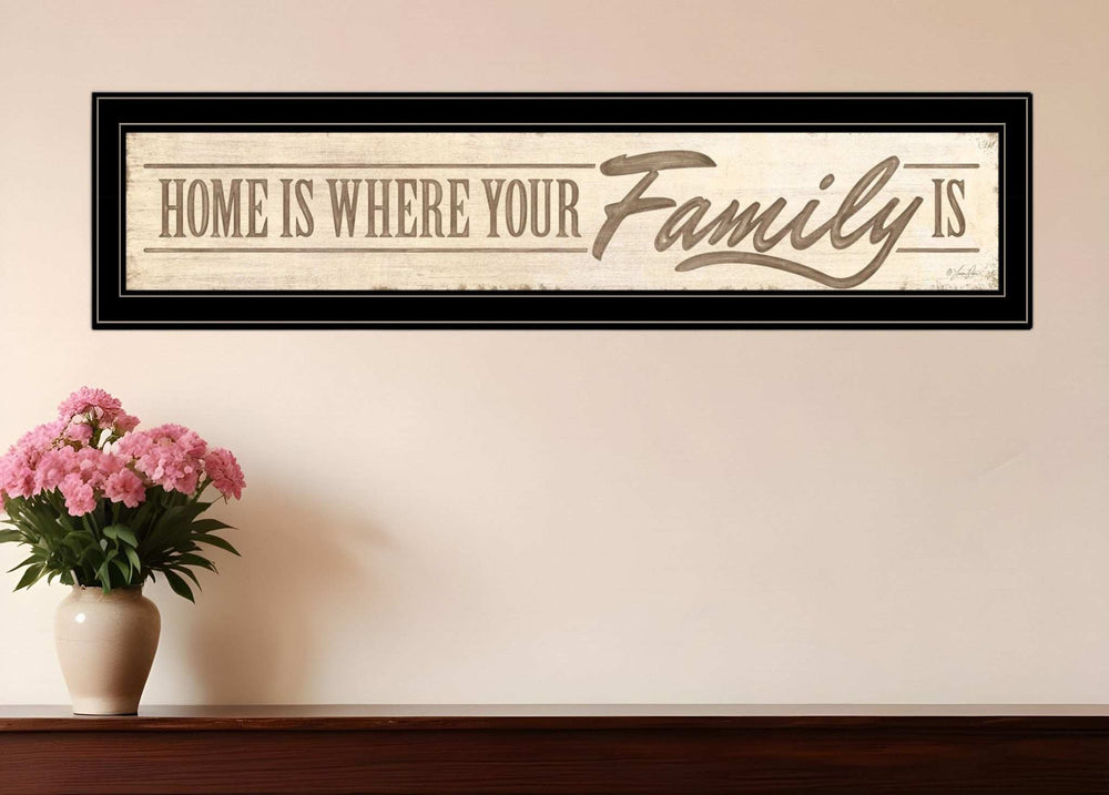 Home Is? 5 Black Framed Print Wall Art - Homeroots - Flyclothing LLC