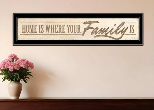 Home Is? 5 Black Framed Print Wall Art - Homeroots - Flyclothing LLC