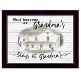Stays at Grandmas 1 Black Framed Print Wall Art - Homeroots - Flyclothing LLC